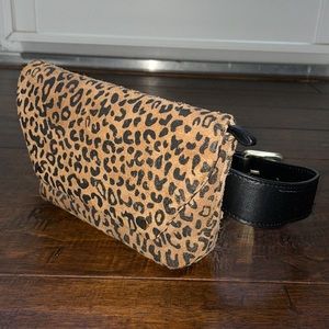 free people animal print fanny pack